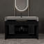 Meuble-lavabo moderne peu encombrant avec lavabo en céramique pour petits espaces