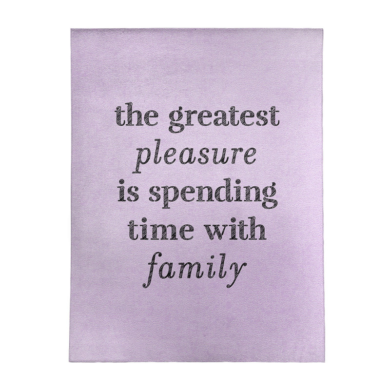 Quotes Chenille Indoor Rug, Rectangle 9' x 12'