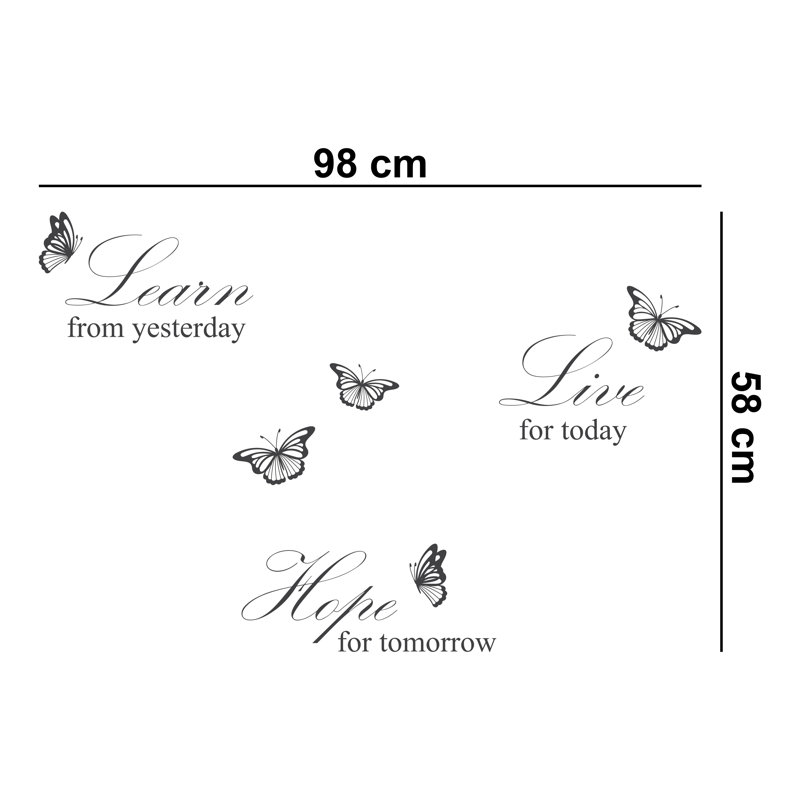Non-Wall Damaging Wall Decal, White