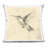 Whimsical Flower Flamingo Decorative Printed Throw Pillow, design by Clare Tupper-121373561