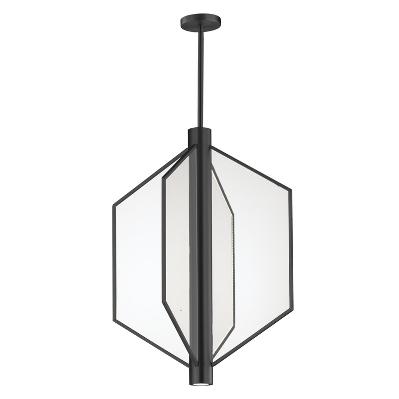 Kauva 4 - Light LED Geometric Pendant, Black