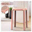 Ensemble de 2 tabourets ronds en plastique empilables Alysoun-194691302