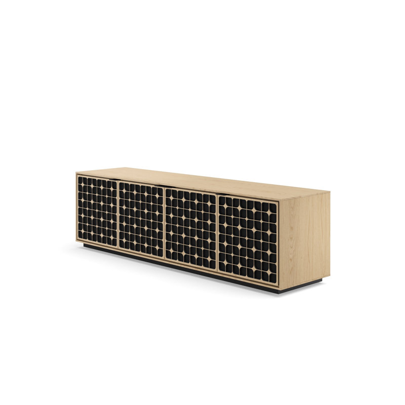 Elements - Cabinet with Rolling Plinth Base - Constellation Door, Washed Oak