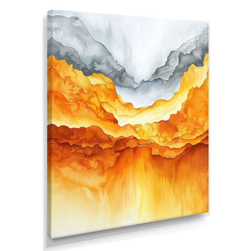 Oberta - reproduction d'art sur toile abstraite, H 32 po x l 24 po, Toile tendue, Ne s’applique pas