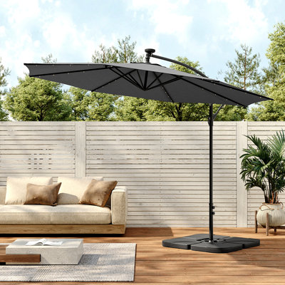 Arlo 3m Cantilever Parasol with LED Light