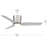 Rynn 48" 3-Blade Indoor/Outdoor Brushed Nickel Flush Mount Modern LED Ceiling Fan with Wall Control-127174490