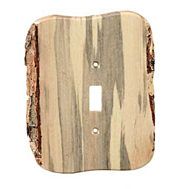 Rustic 1-Gang Toggle Light Switch Wall Plate, Blued Pine