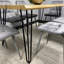 Wooden Dining Table and 6 Velvet Chairs - Stylish Dining Room Furniture-1758967069-1765179400