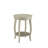 Wooden Accent Table With Antique White - Bottom Shelf And Round Leg Storage Legged Design-1318150580