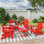 Laguna 7-Piece Foldable Outdoor Adirondack Chair with Table