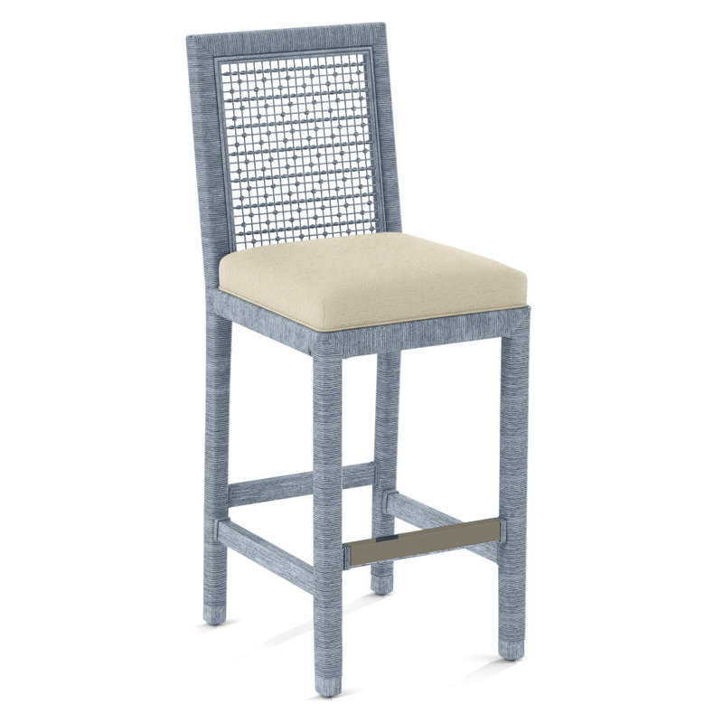 Tabouret de bar Sorinda Glinda, Performance Crypton ivoire, Verre d'eau