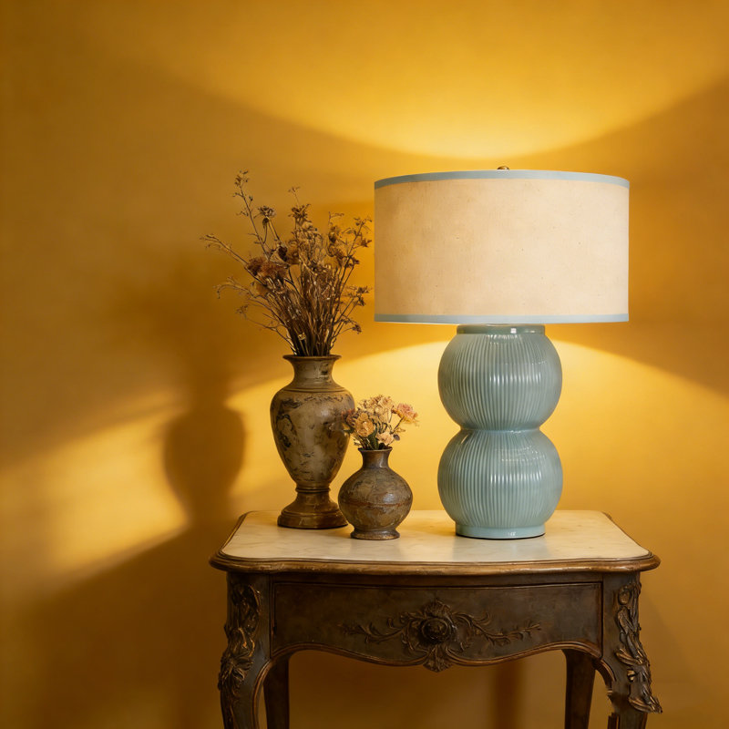 Table Lamp, Blue