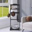 Support à vêtements portable Accent, porte-vêtements avec organisateur de rangement, finition noire élégante pour les maisons modernes-1017956326