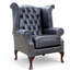 High Back Chesterfield Upholstered Wingback Chair-963280144