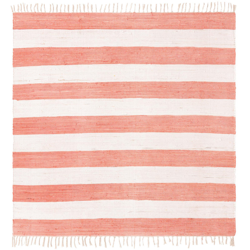 Clerestory Cotton Striped Indoor Rug, Square 7'10"