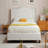 Hampton  Wingback Bed, Linen-108856406-108856405