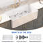 Évier de cuisine encastré en argile réfractaire simple 33 po ELLAI Farmhouse Sink