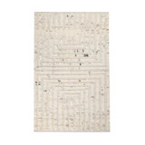 Tahoe Hand Woven Wool/Cotton Geometric Area Rug in Ivory