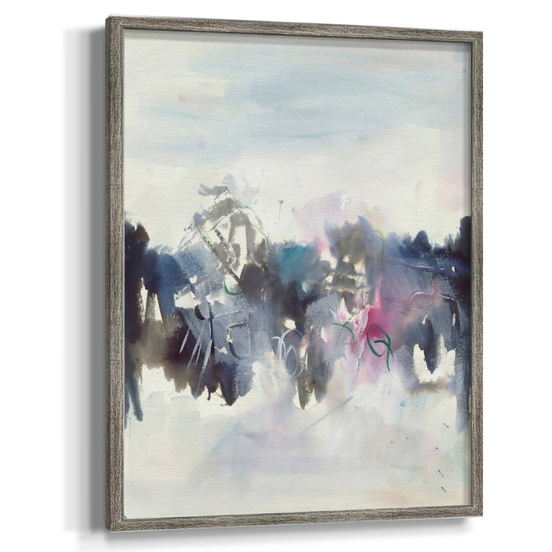 Birds II Framed Print - Solid Wood, 21" H x 17" W