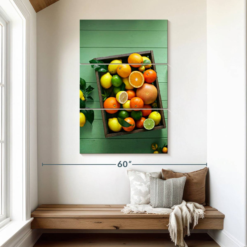 Yarlin Citrus Fruits Tray, 50" H x 32" W