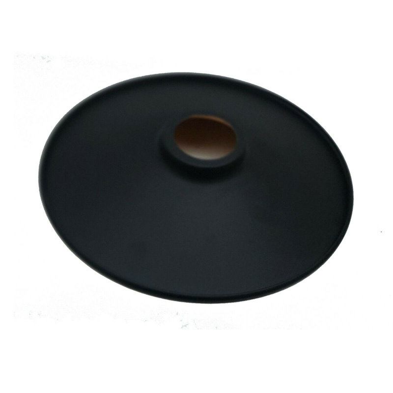 Bardem 10cm H Metal Cone Lamp Shade ( Uno ) in Black