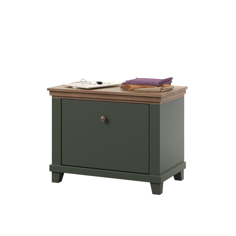Abbilyn Shoe Storage Cabinet, Green