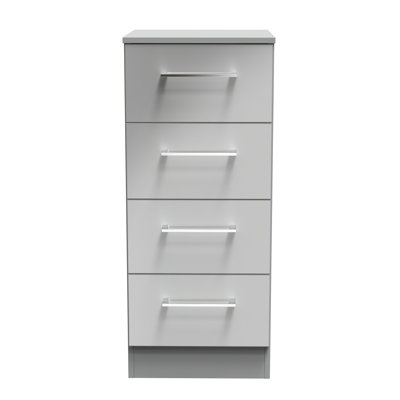 Talhaa 4 Drawer Bedside Cabinet (Ready Assembled)