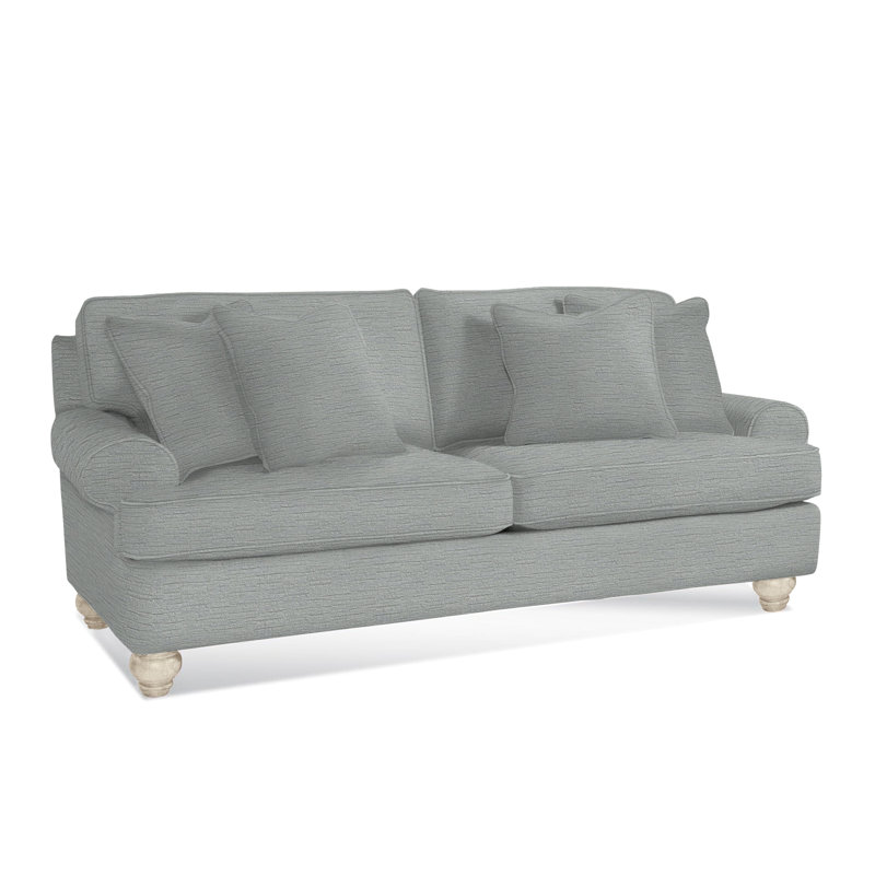 Artisan Landing Upholstered 86'' Sleeper Sofa, Hatteras, Eggshell Crypton Performance; 0884-93, Air Dream Mattress