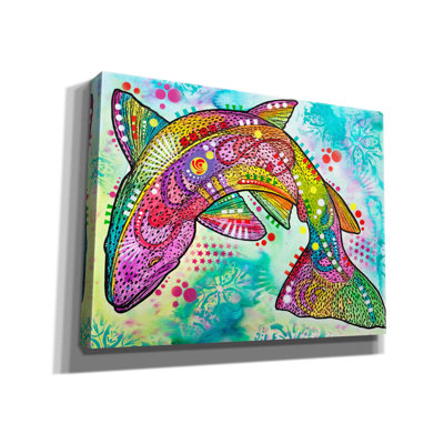 Rainbow Trout by - Wrapped Canvas Print