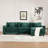 Grid L Shaped Modular Sectional Sofa, Oversized Cloud Couch With Ottoman-752318223-752258754