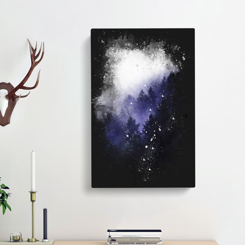 Forest Fog in Germany - Wrapped Canvas, 76cm H x 50cm W x 3cm D