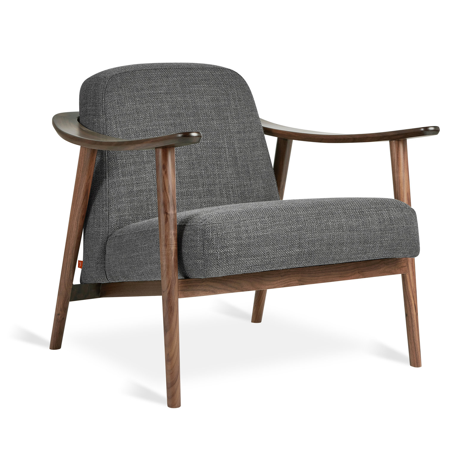 Baltic Chair, Walnut, Andorra Pewter Performance Basketweave