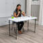 Lifetime 4-Foot Adjustable Fold-In-Half Table