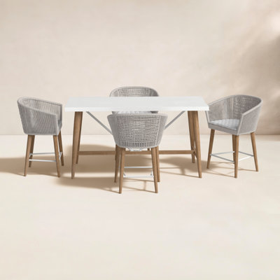Boyd 72" Eucalyptus Patio Dining Set