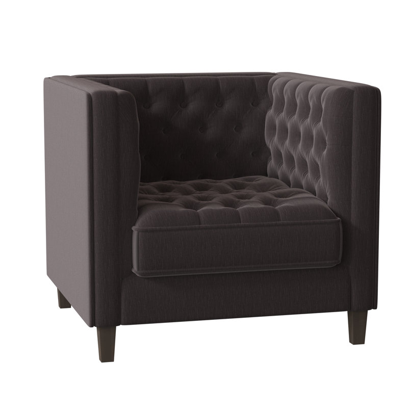 Jess Armchair, Brown Mahogany, Encore Moon Dust