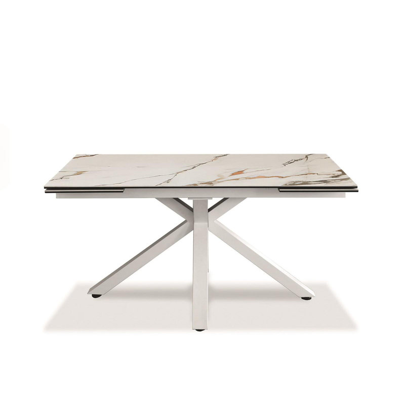 Dargon Extendable Metal Base Dining Table