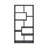 10-Shelf Bookcase In Cappuccino Finish-1396123139