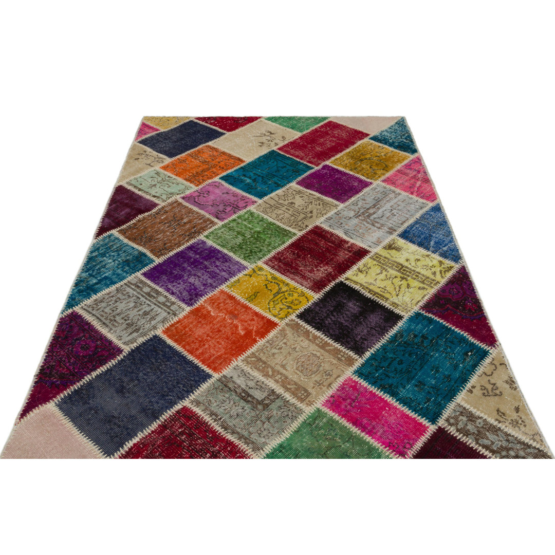 Square Ballew Hand Knotted Area Rug