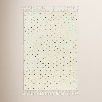 Kyra Handmade Wool White Rug