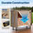 4 Ft.Heavy Duty Firewood Rack with Cover Combo