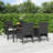  Garden Dining Set Grey And Black-1472754161-1472754162-1472754125
