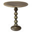 Table de bout ronde 22 po Lurene - Fonte d'aluminium avec texture martelée pour petits espaces-530618545