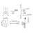 2 Handle Wall Roman Tub Faucet With Diverter-119268366
