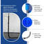 Safetynet intérieur trampoline UB 13FT avec revêtement thermolaqué - bleu - citrouille-A + B