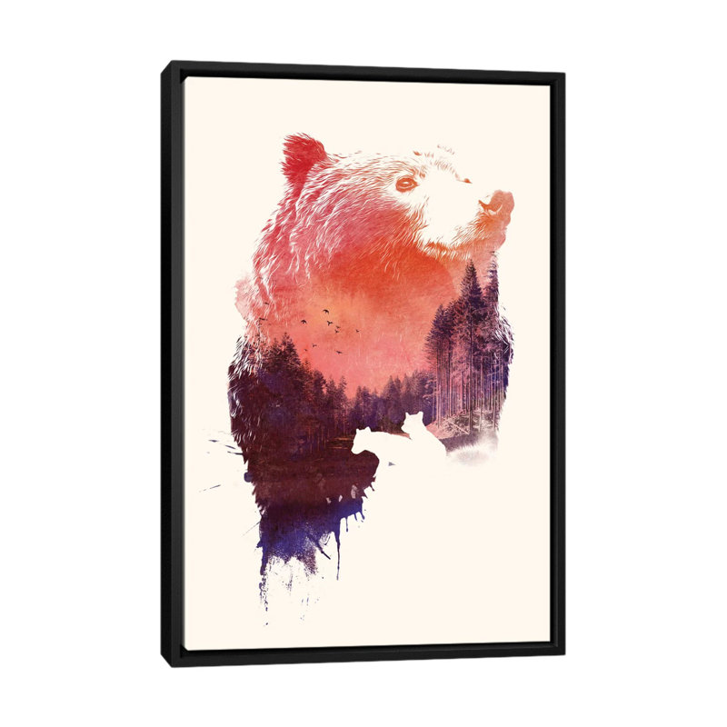 «Love Forever», impression sur toile tendue, H 26 po x l 18 po x P 1,5 po, Toile avec cadre noir, Pas de tapis