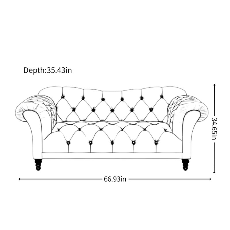 American Country Solid Wood Beige Sofa