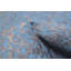 Tapis bleu à transition de couleur 5 pi 3 po x 5 pi 2 po