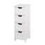 Armoire de rangement pour salle de bain, armoire autoportante avec tiroirs