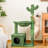 Cactus Cat Tree Condo With Hammock Perch, Cat Sisal Scratching Post