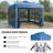 10x10 Pop Up Canopy Tent With Netting And Wheeled Storage Bag,3 Height Positions,canopy For Patio,yard,camping And Picnic,blue-125215146